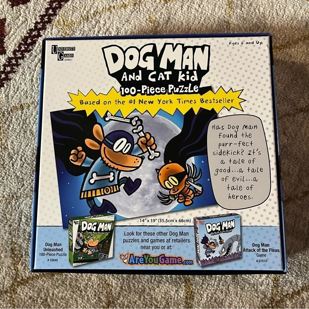 DOG MAN 100 Piece Puzzle NEW Kids Dav Pilkey